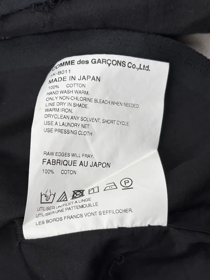 SS2022 Comme des Garçons Black Cut Signature Shirt AOlDhNq 11
