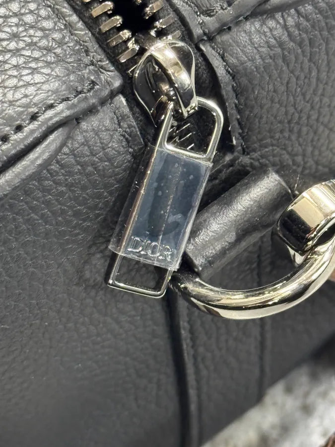 SS2022 Dior CACTUS JACK Saddle Lingot 22 Black Leather Bag hMuyUGG 10