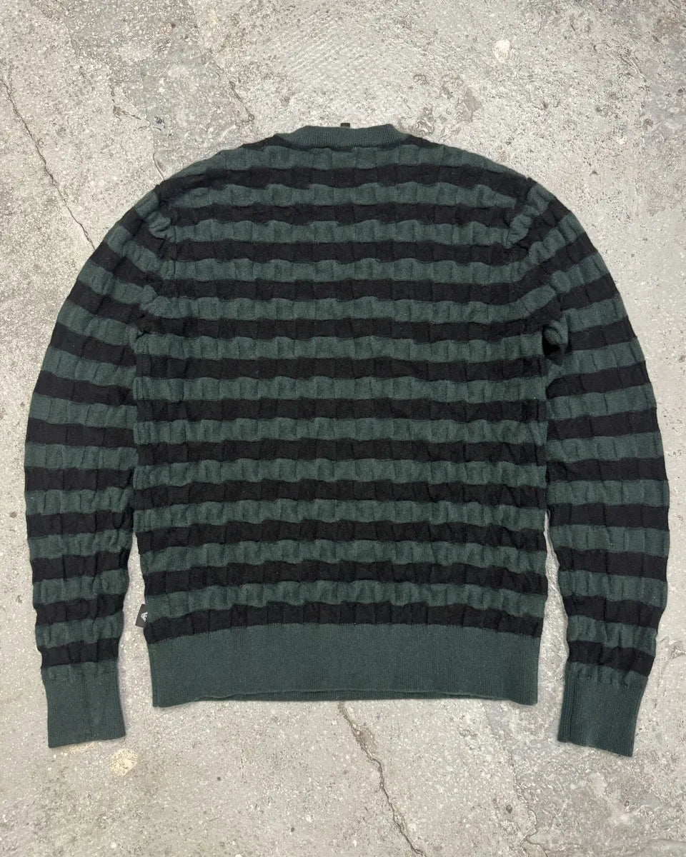 SS2022 Emporio Armani Forest Green Relief Sweater (XS) 1