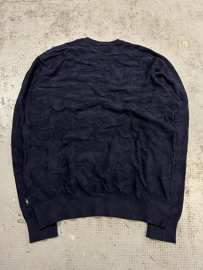 SS2022 Emporio Armani Military Camo Relief Navy Blue Sweater hsBNTCR 3