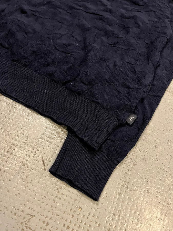 SS2022 Emporio Armani Military Camo Relief Navy Blue Sweater hsBNTCR 6