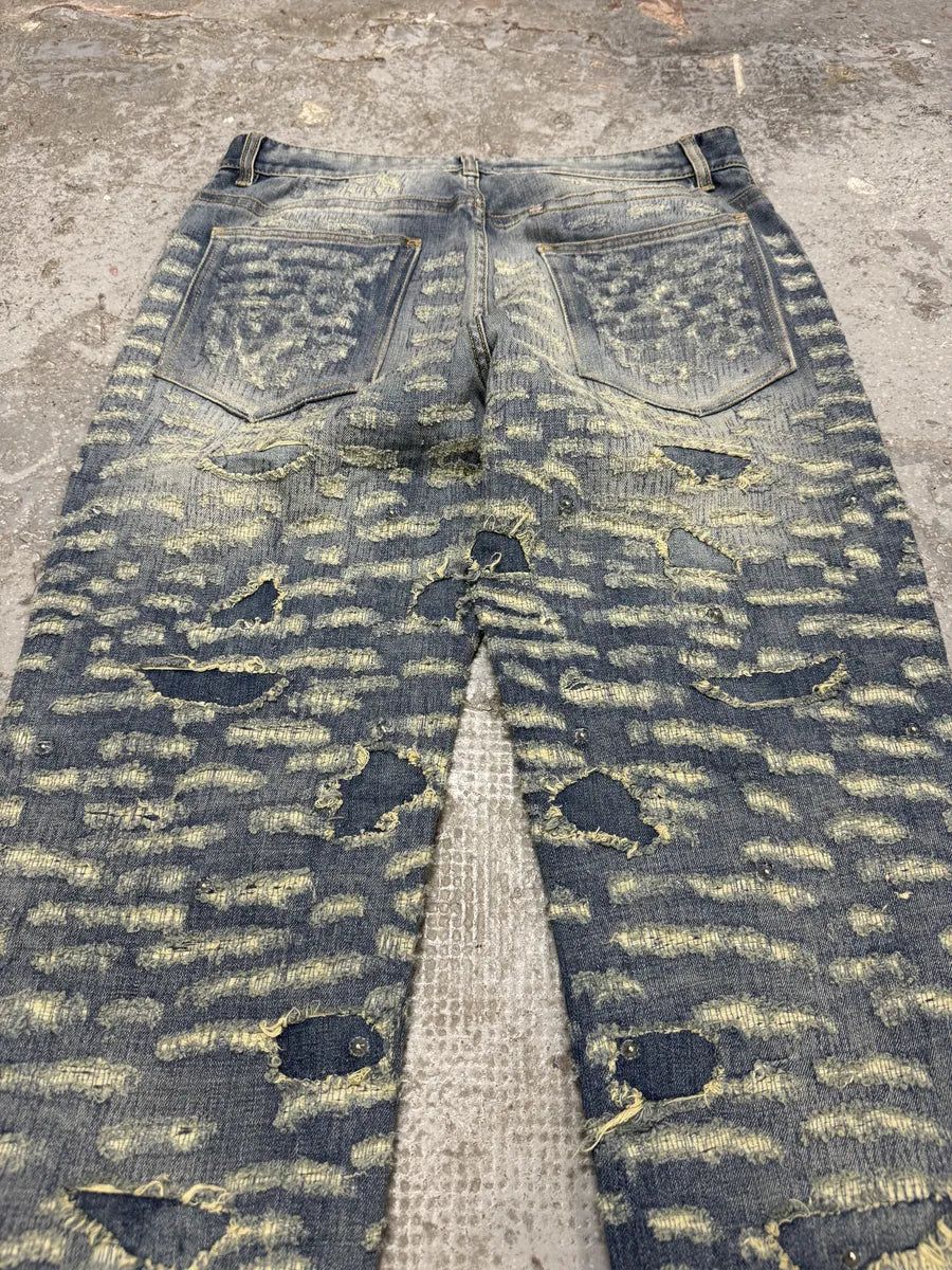 SS2022 Givenchy Blue Denim Slim Distressed Jeans (M) BuwnovN 6