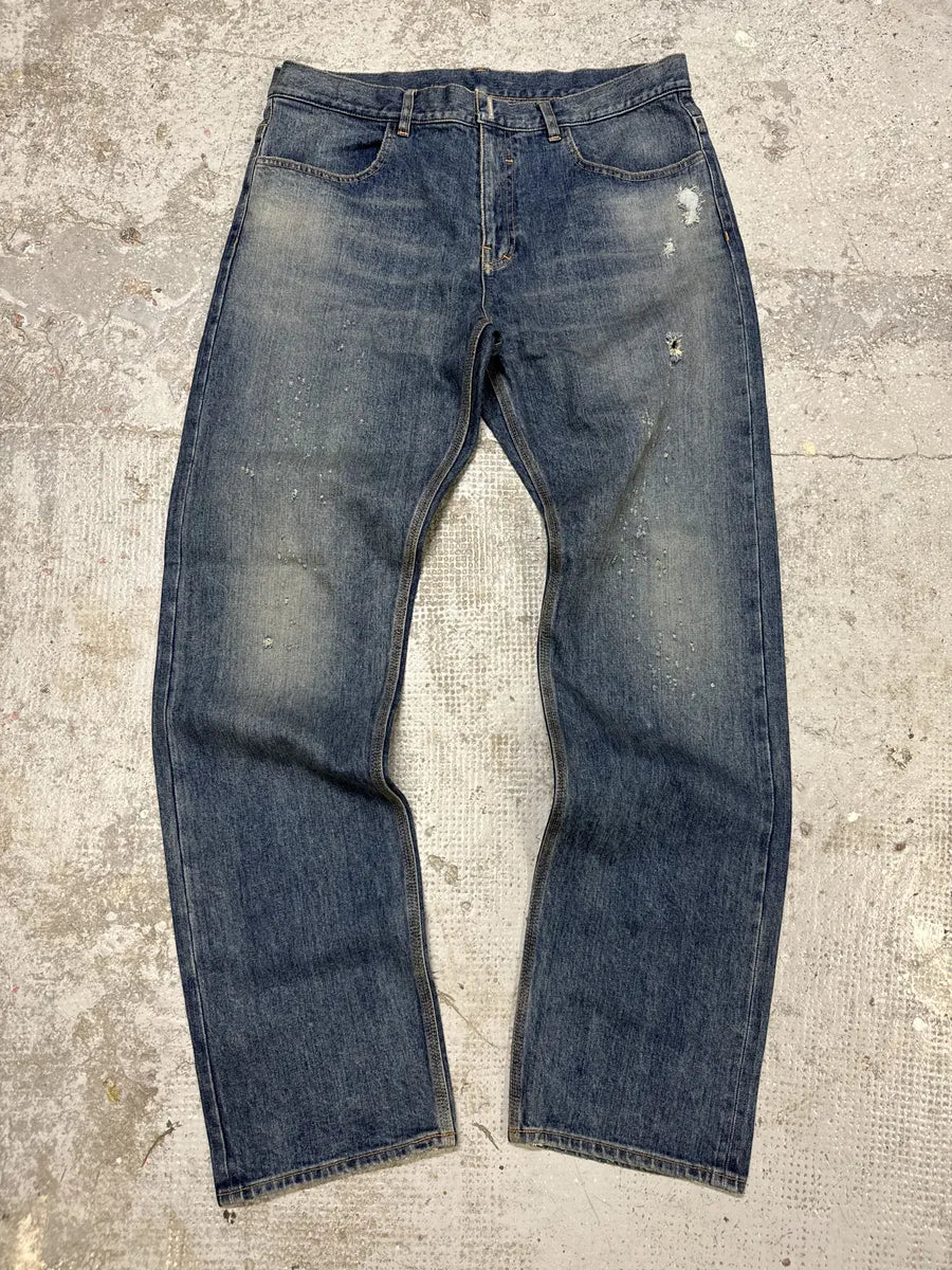 SS2022 Givenchy Faded Regular Denim Jeans by Matthew Williams (L) svzvacW 0