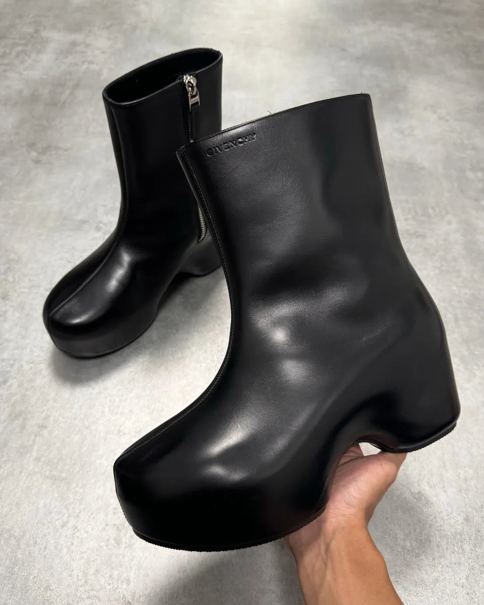 SS2022 Givenchy G Clog Black Calf Leather Boots RTXvmxD 0