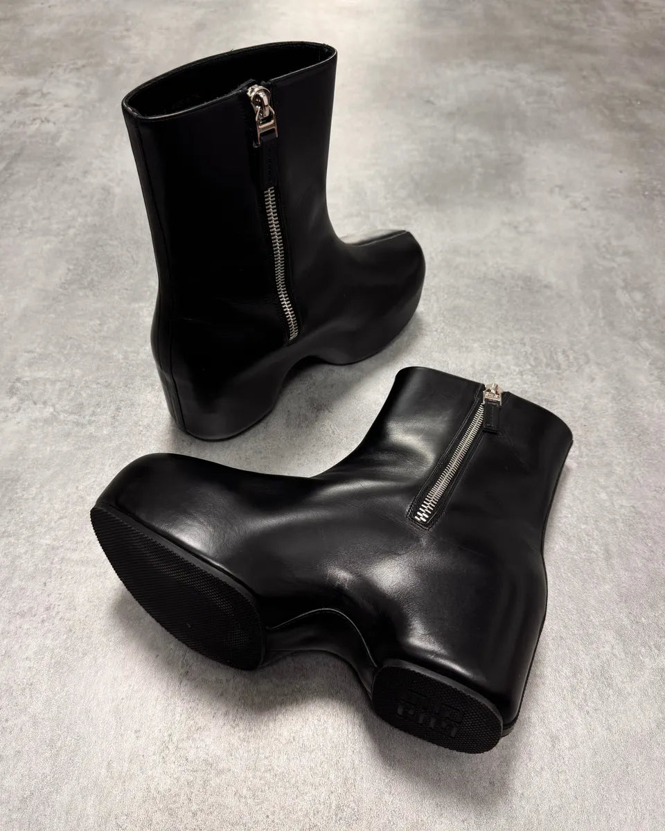 SS2022 Givenchy G Clog Black Calf Leather Boots RTXvmxD 10
