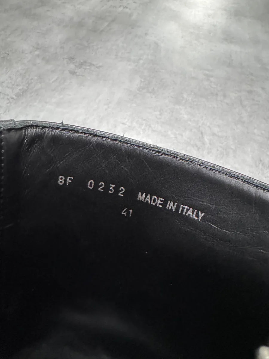 SS2022 Givenchy G Clog Black Calf Leather Boots RTXvmxD 11