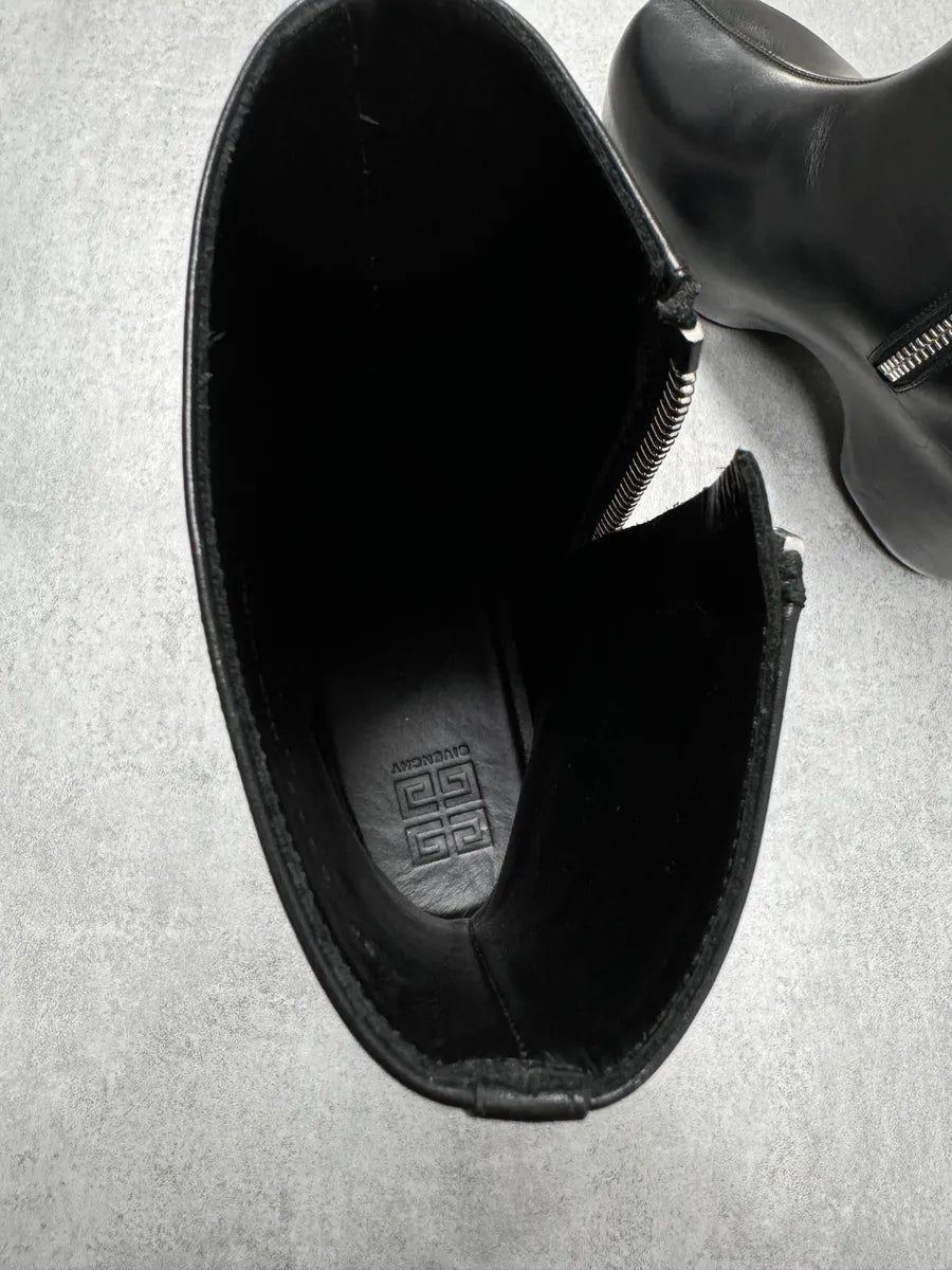 SS2022 Givenchy G Clog Black Calf Leather Boots RTXvmxD 12