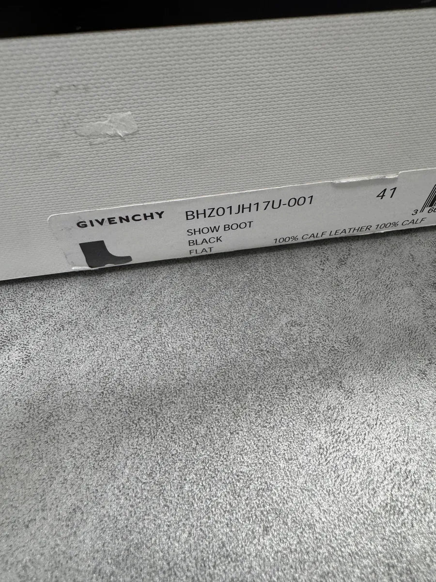 SS2022 Givenchy G Clog Black Calf Leather Boots RTXvmxD 13