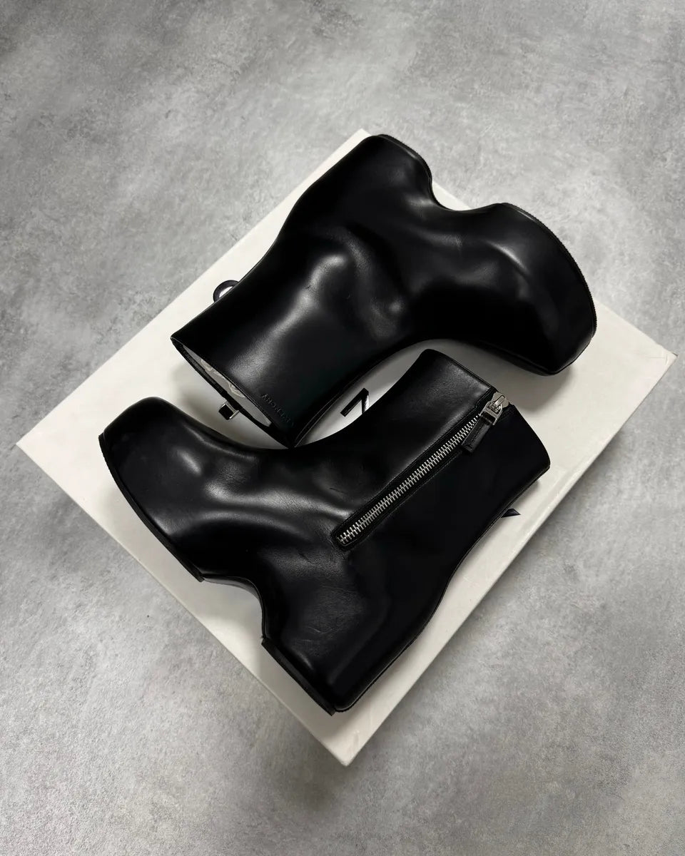 SS2022 Givenchy G Clog Black Calf Leather Boots RTXvmxD 2