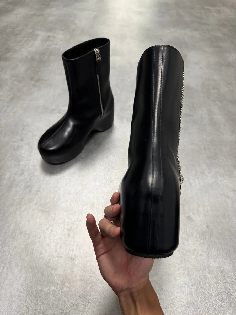 SS2022 Givenchy G Clog Black Calf Leather Boots RTXvmxD 5