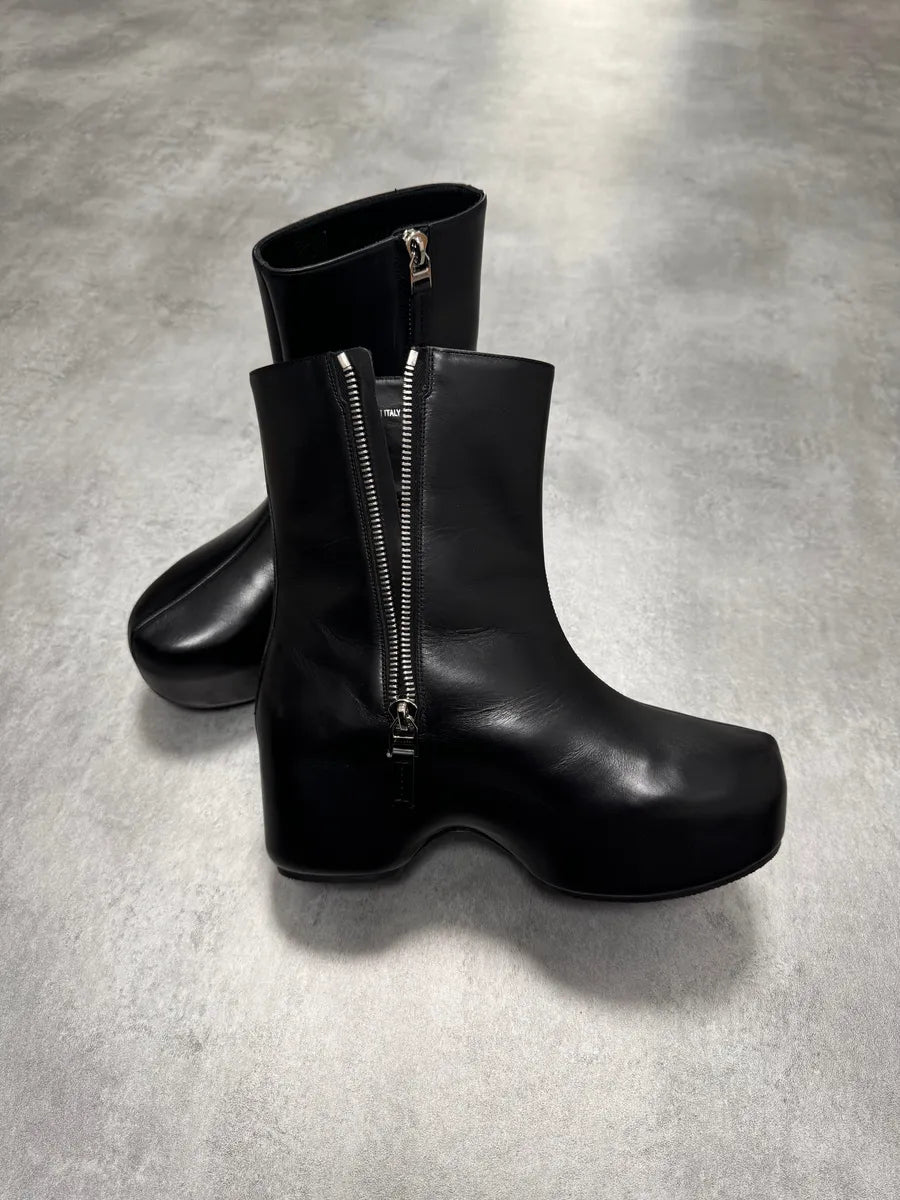 SS2022 Givenchy G Clog Black Calf Leather Boots RTXvmxD 8