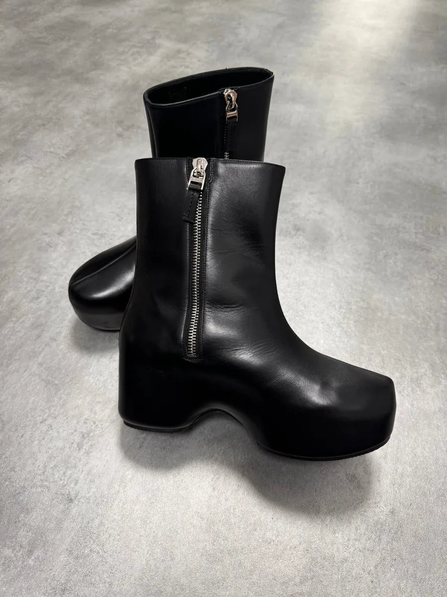 SS2022 Givenchy G Clog Black Calf Leather Boots RTXvmxD 9