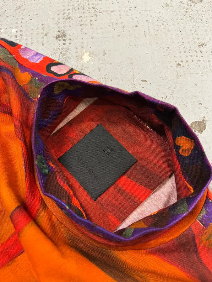 SS2022 Givenchy Josh Smith Smith Demon Abstract Paint Longsleeves KZmYFBr 6