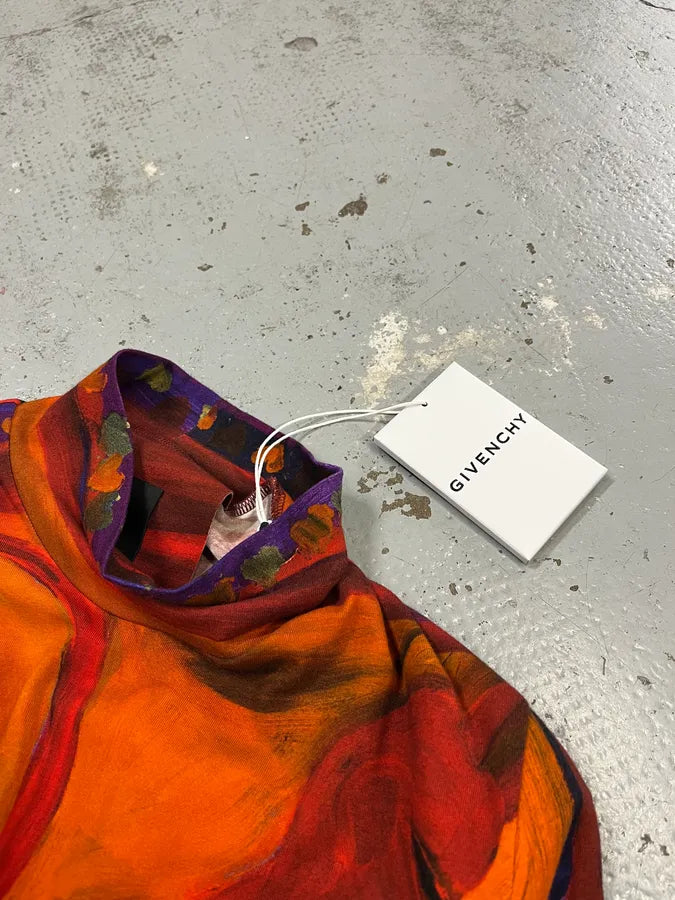 SS2022 Givenchy Josh Smith Smith Demon Abstract Paint Longsleeves KZmYFBr 7