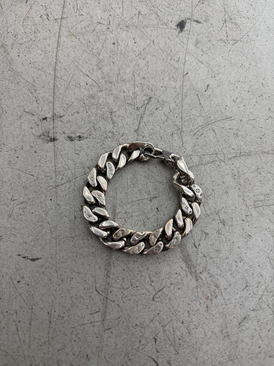 SS2022 Louis Vuitton Grey Chain Link Bracelet oTfRpun 1