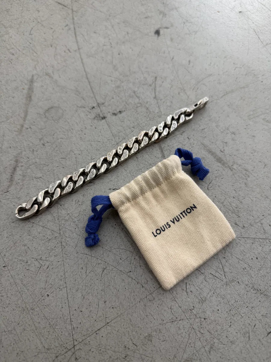SS2022 Louis Vuitton Grey Chain Link Bracelet oTfRpun 10