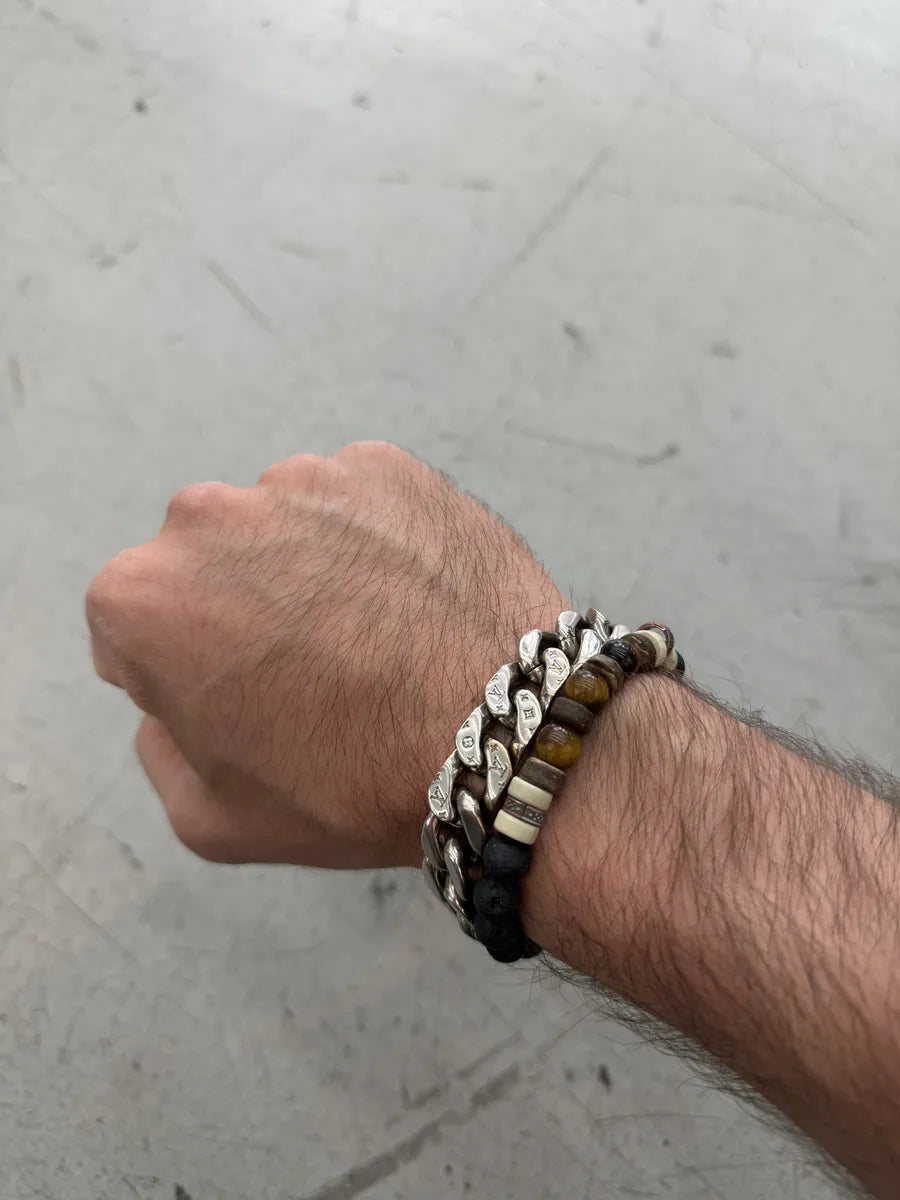 SS2022 Louis Vuitton Grey Chain Link Bracelet oTfRpun 3