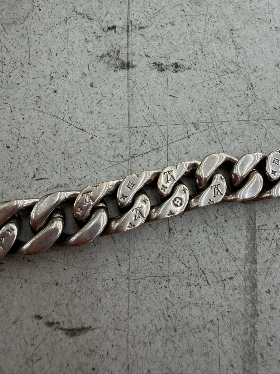 SS2022 Louis Vuitton Grey Chain Link Bracelet oTfRpun 9