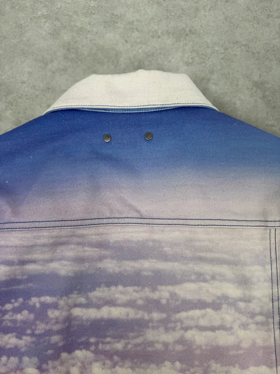 SS2022 Louis Vuitton Purple Mountain Landscape Buttoned Jacket lYOrNoA 10