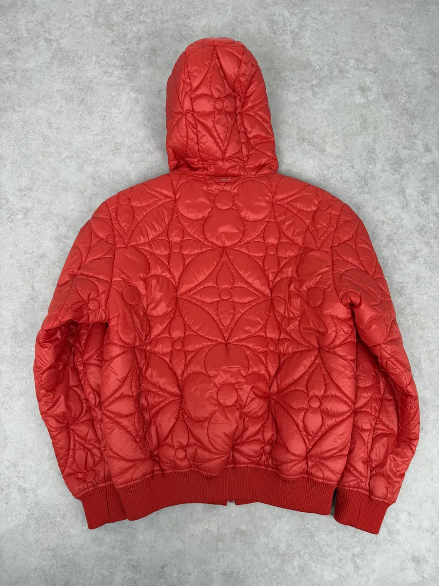 SS2022 Louis Vuitton Rio Red Hooded Puffer Jacket Wcmatlt 1