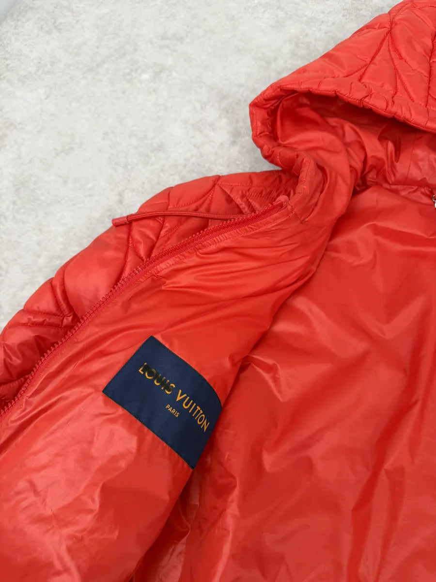 SS2022 Louis Vuitton Rio Red Hooded Puffer Jacket Wcmatlt 10