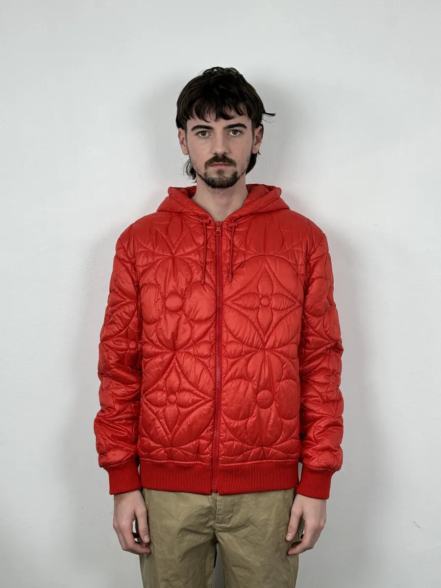 SS2022 Louis Vuitton Rio Red Hooded Puffer Jacket Wcmatlt 2