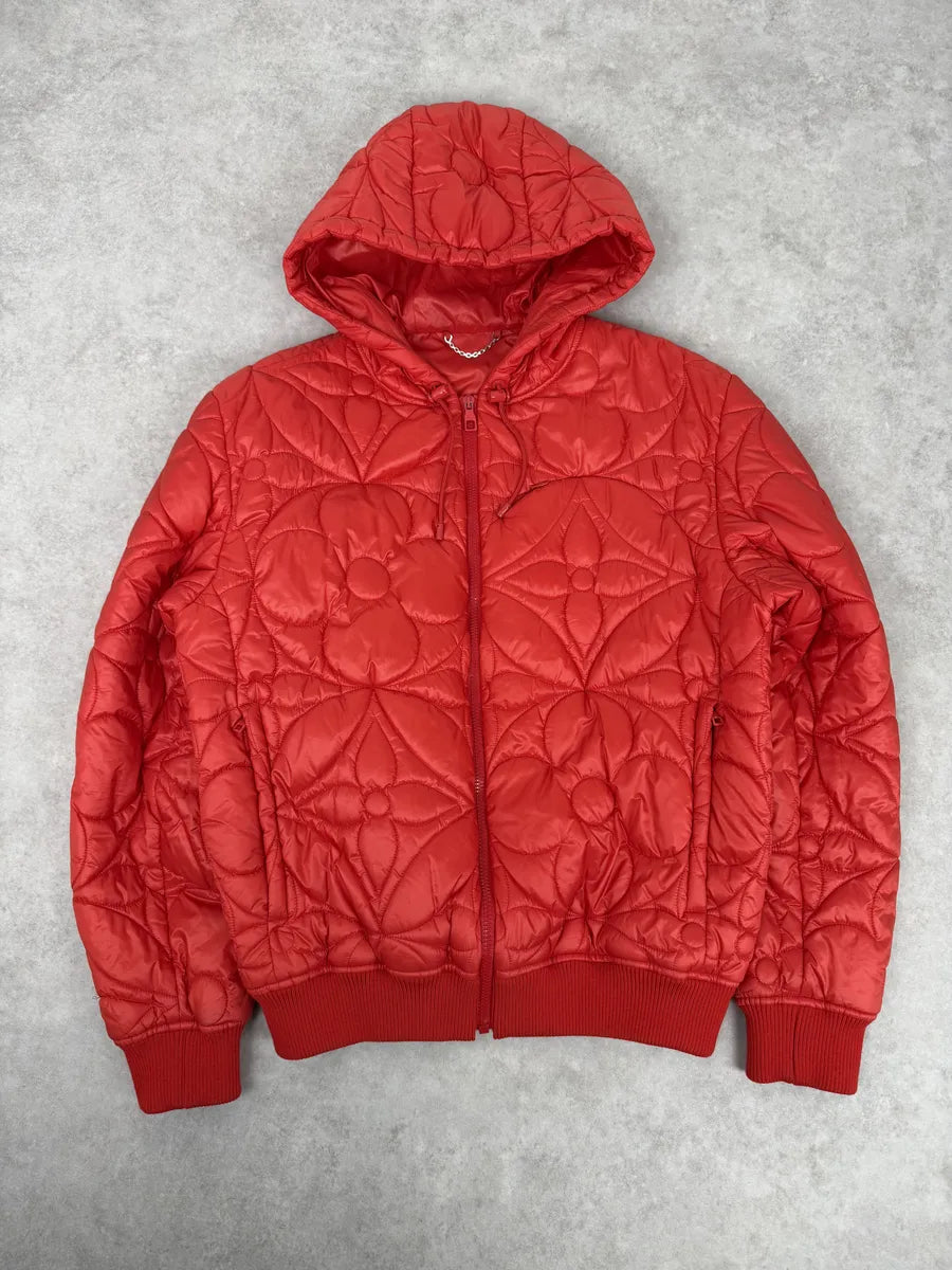 SS2022 Louis Vuitton Rio Red Hooded Puffer Jacket Wcmatlt 4