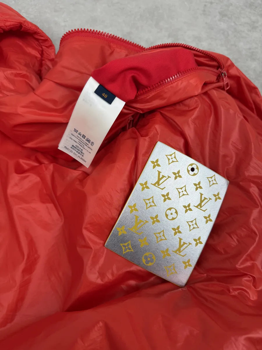 SS2022 Louis Vuitton Rio Red Hooded Puffer Jacket Wcmatlt 7