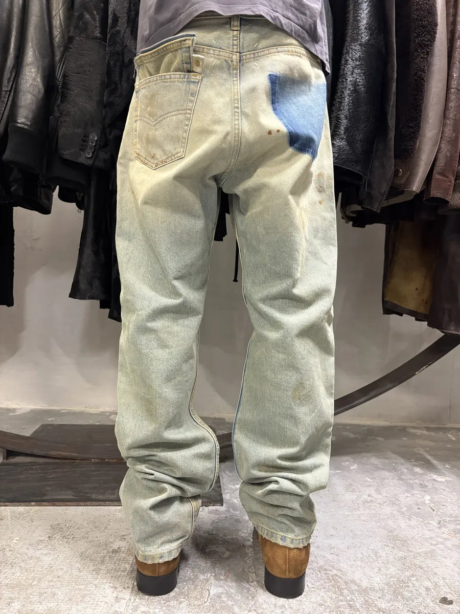 SS2022 Maison Margiela Dirty Faded Denim Jeans (M/L) KqMgMiG 0