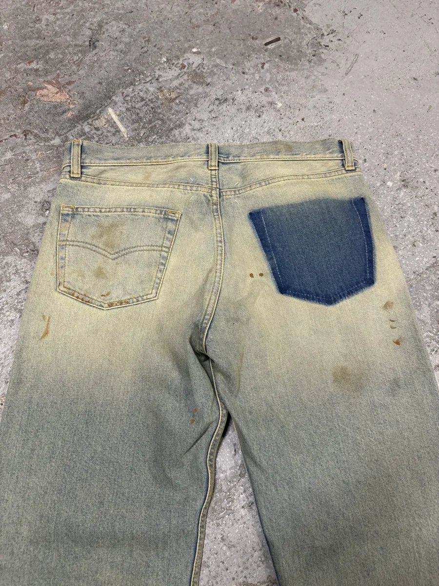 SS2022 Maison Margiela Dirty Faded Denim Jeans (M/L) KqMgMiG 11