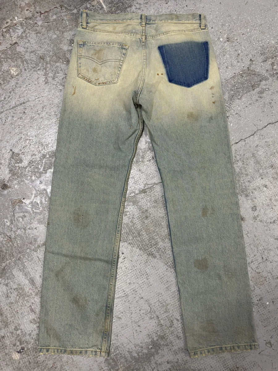 SS2022 Maison Margiela Dirty Faded Denim Jeans (M/L) KqMgMiG 3