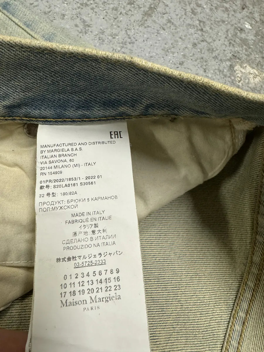 SS2022 Maison Margiela Dirty Faded Denim Jeans (M/L) KqMgMiG 7