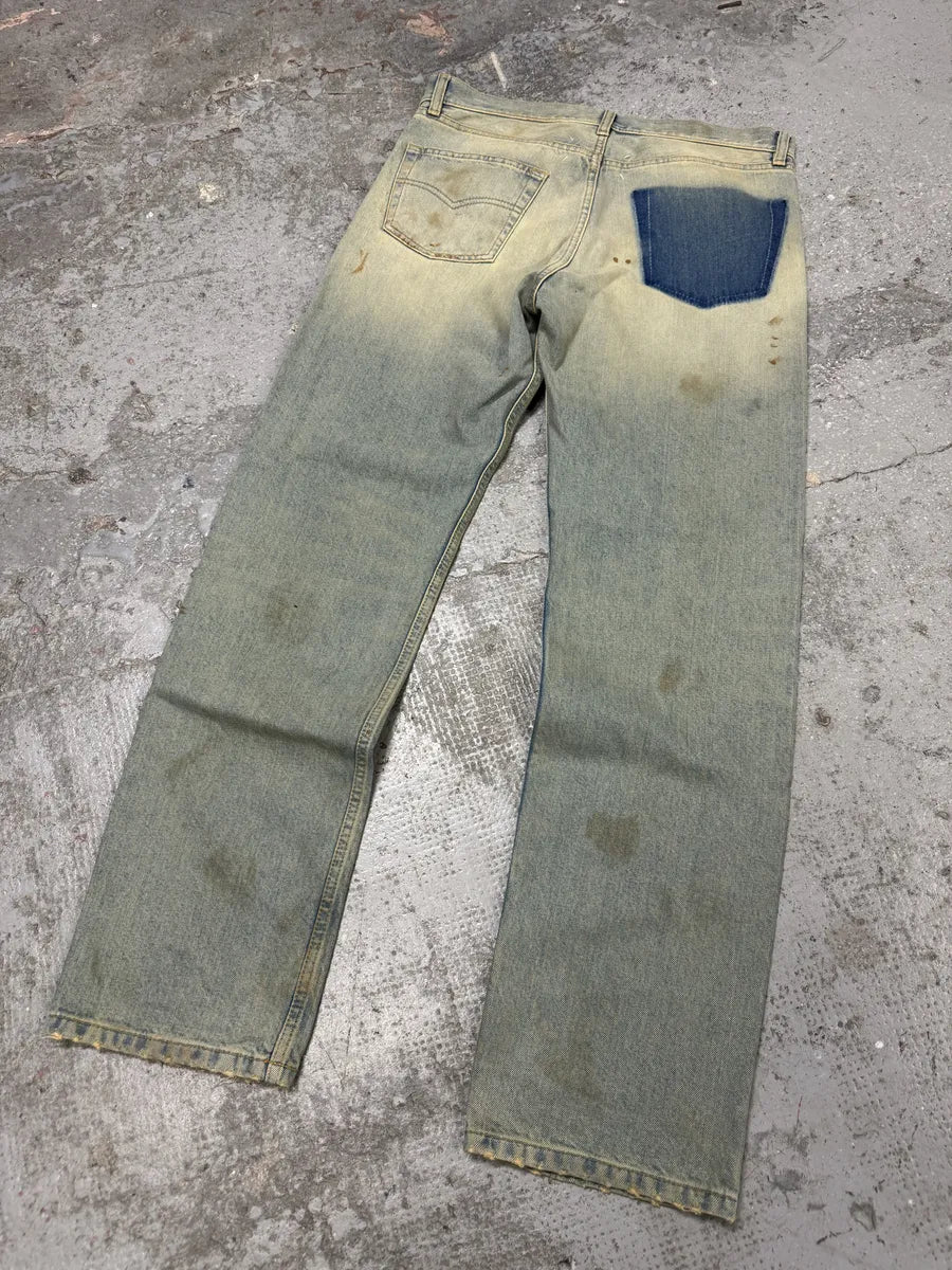SS2022 Maison Margiela Dirty Faded Denim Jeans (M/L) KqMgMiG 9