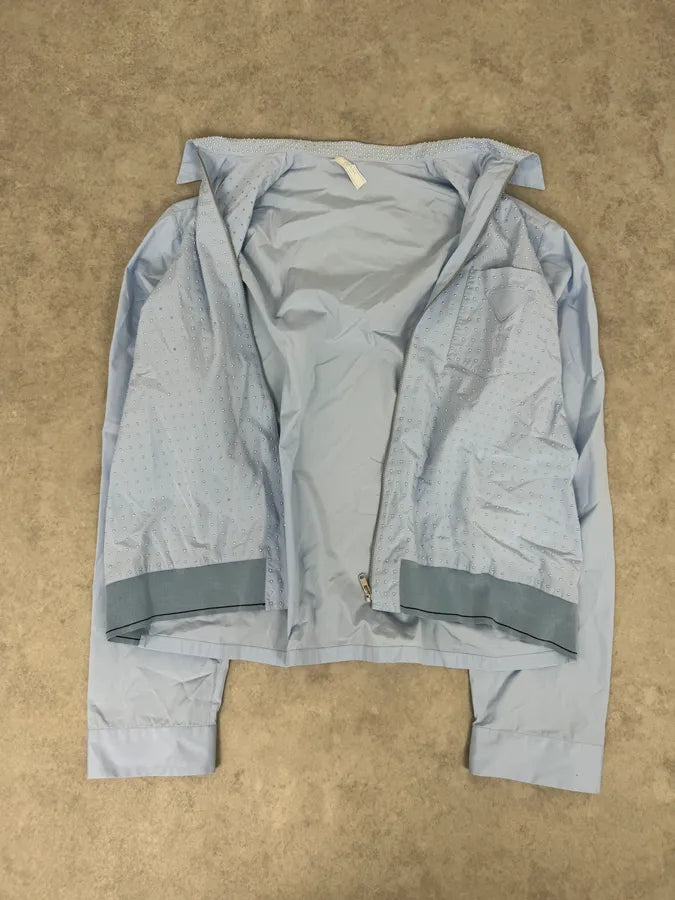 SS2022 Prada Baby Blue Signature Studded Jacket ssDWDef 8