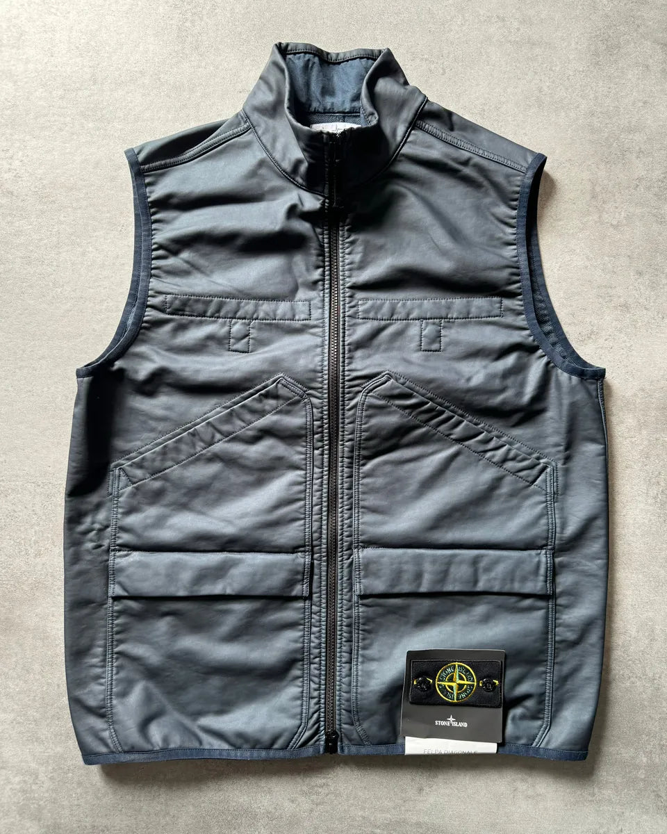 SS2022 Stone Island Diagonale Blue Dyed Vest (L) 0