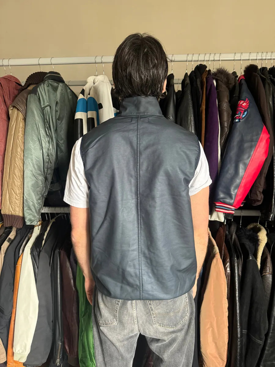 SS2022 Stone Island Diagonale Blue Dyed Vest (L) 2