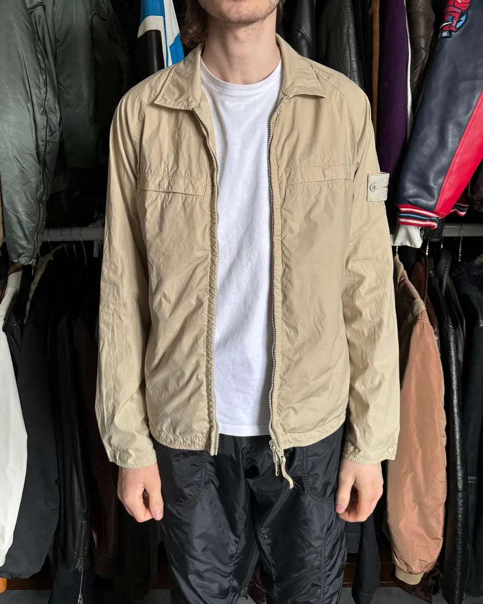 SS2022 Stone Island Ghost Reversible Beige Light Tactical Jacket (S) EYAaGlq 1