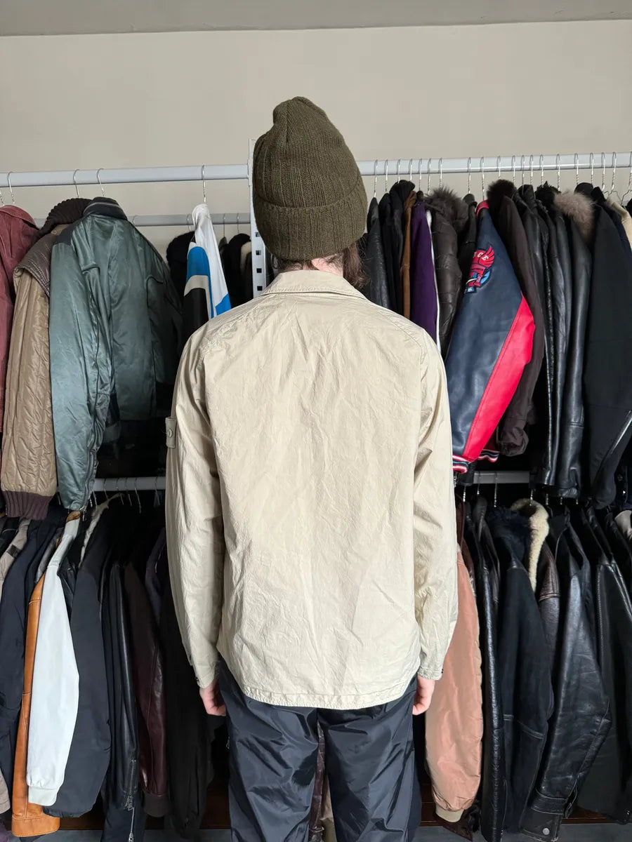 SS2022 Stone Island Ghost Reversible Beige Light Tactical Jacket (S) EYAaGlq 2