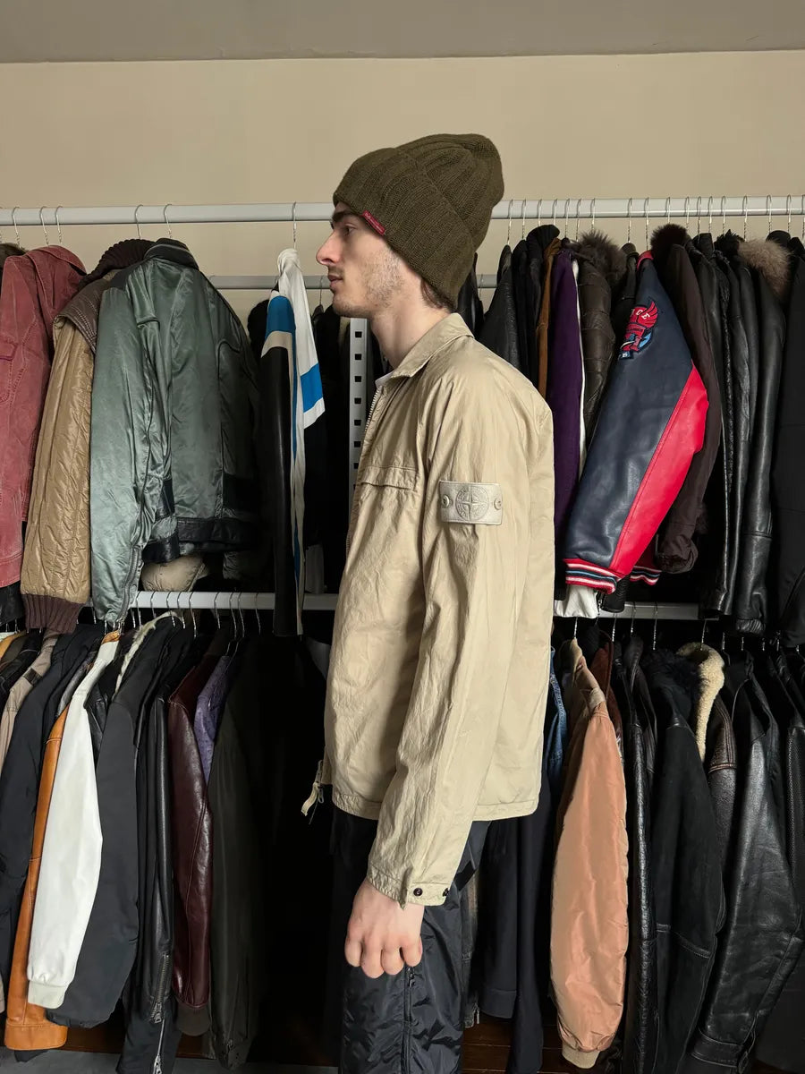 SS2022 Stone Island Ghost Reversible Beige Light Tactical Jacket (S) EYAaGlq 3