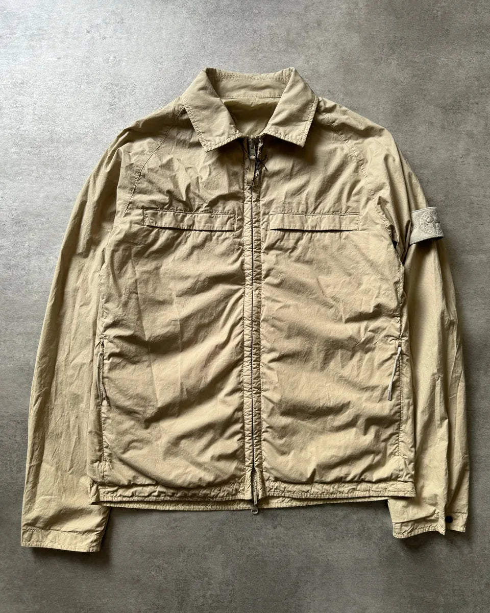 SS2022 Stone Island Ghost Reversible Beige Light Tactical Jacket (S) EYAaGlq 5