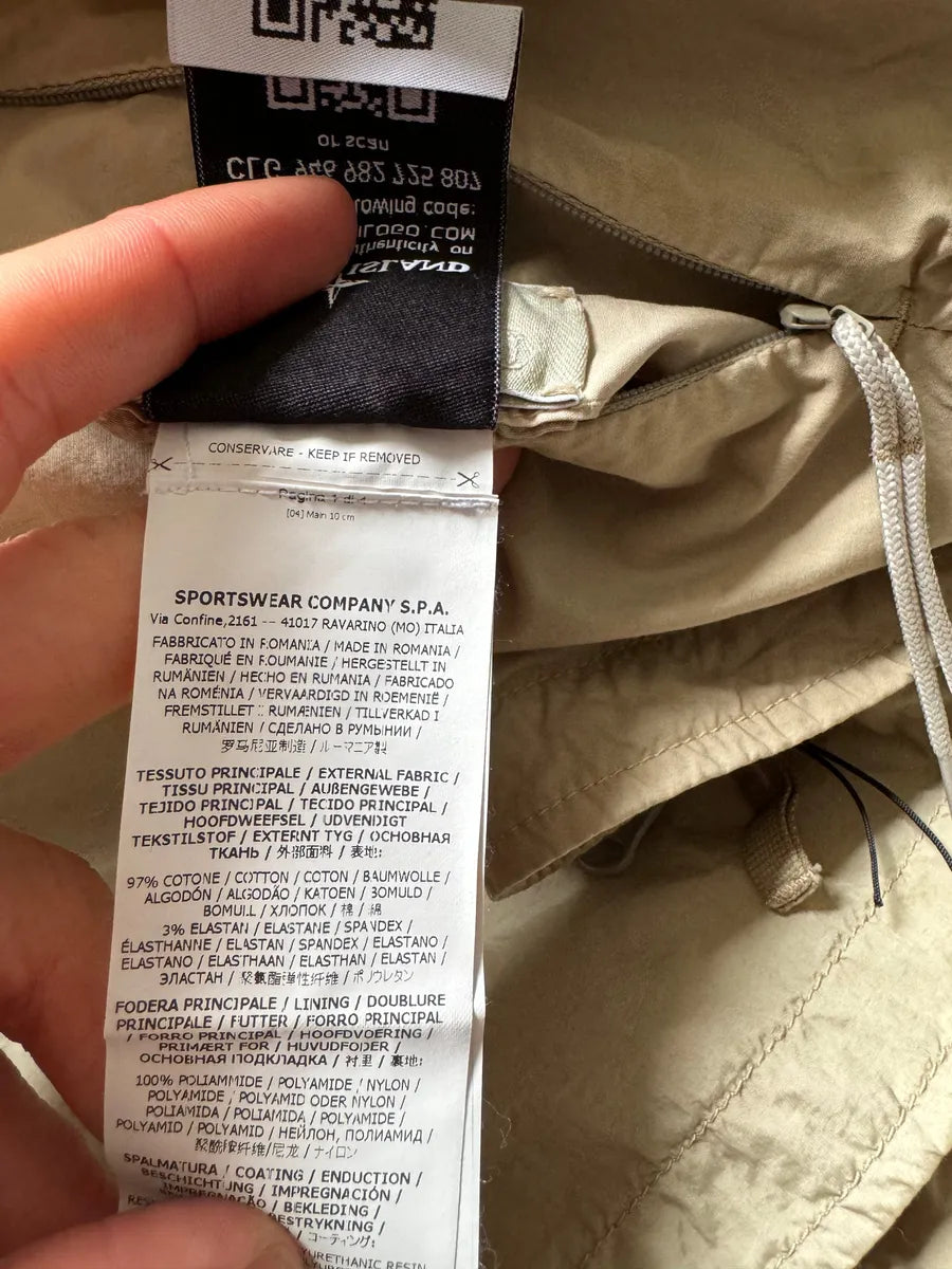 SS2022 Stone Island Ghost Reversible Beige Light Tactical Jacket (S) EYAaGlq 8