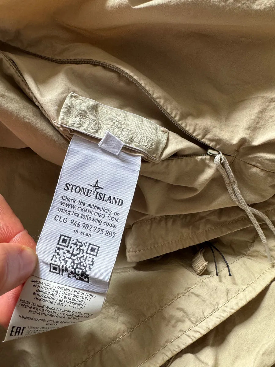 SS2022 Stone Island Ghost Reversible Beige Light Tactical Jacket (S) EYAaGlq 9