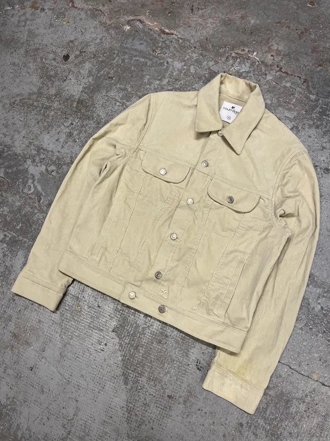 SS2023 Courreges Beige Velvet Bondage Jacket LVPhmfr 3