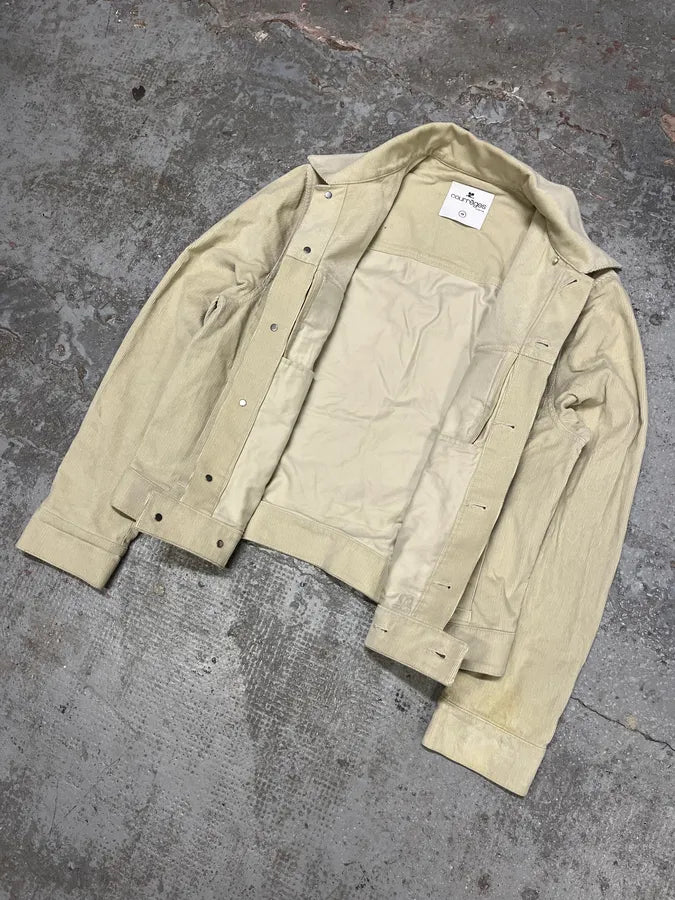 SS2023 Courreges Beige Velvet Bondage Jacket LVPhmfr 4