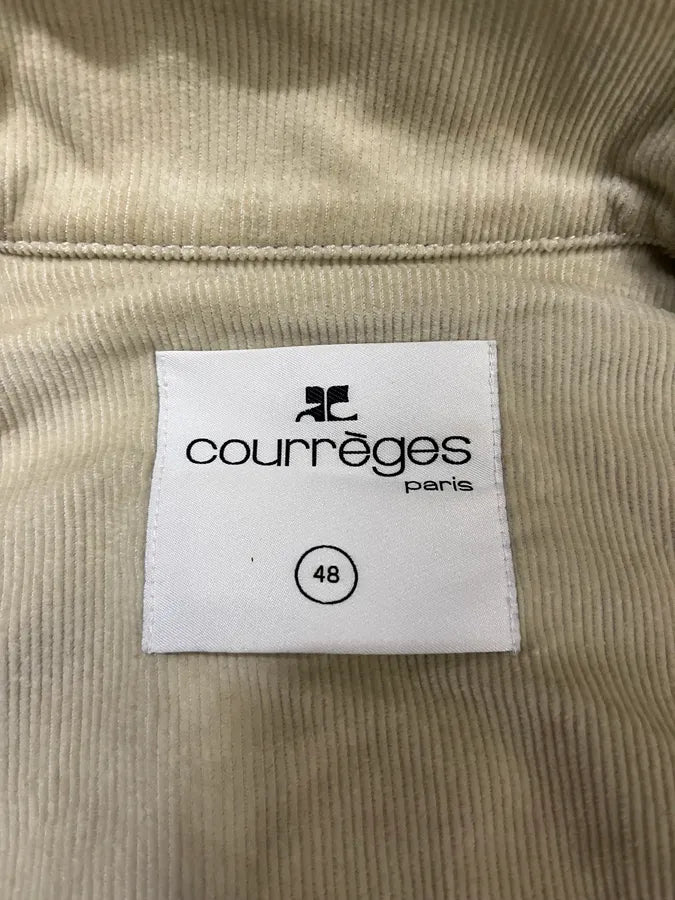 SS2023 Courreges Beige Velvet Bondage Jacket LVPhmfr 6