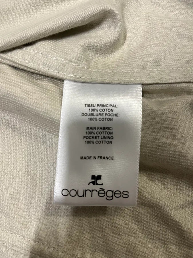 SS2023 Courreges Beige Velvet Bondage Jacket LVPhmfr 9