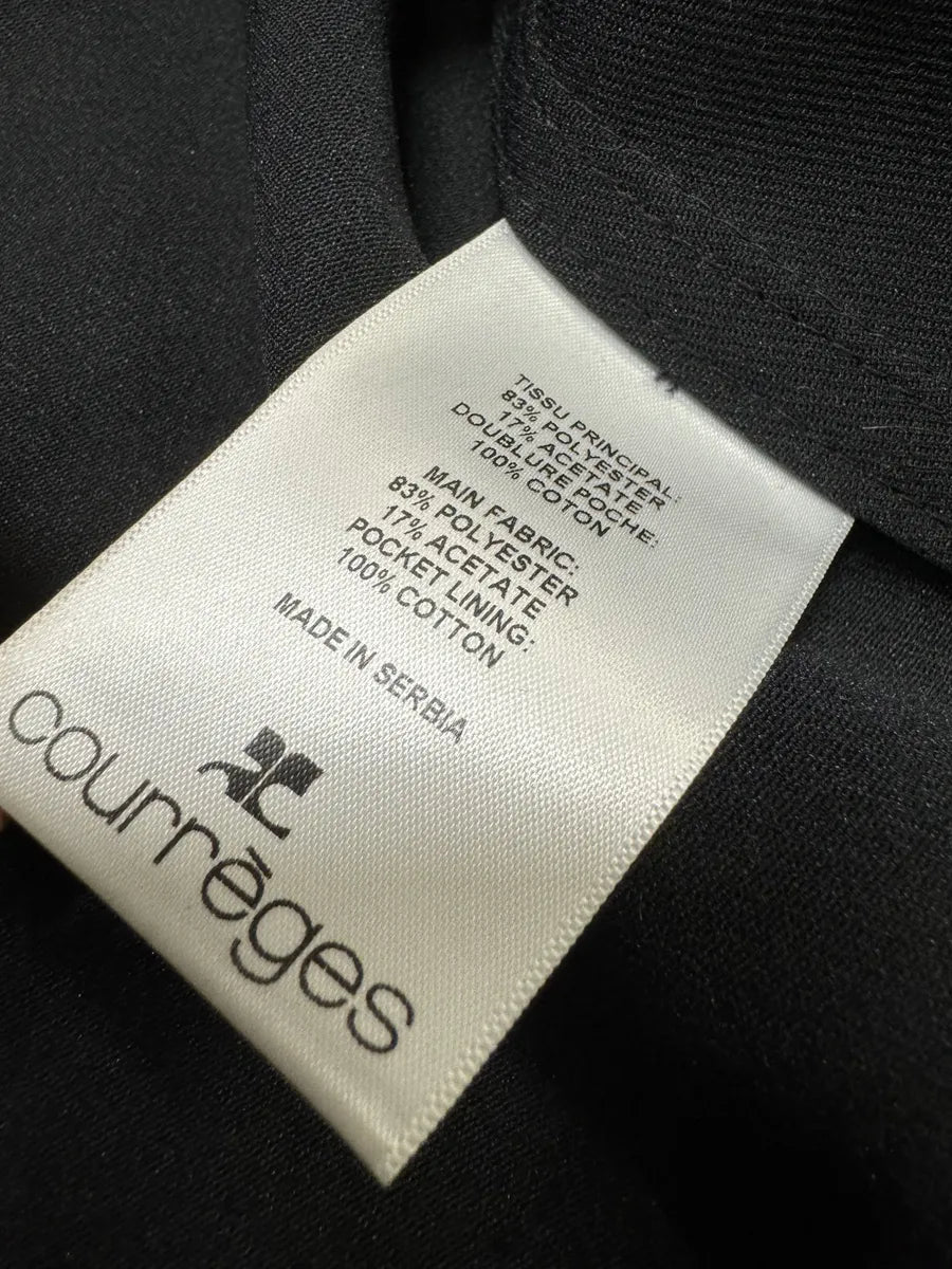 SS2023 Courreges Black Minimalist Trucker Jacket (M) 7