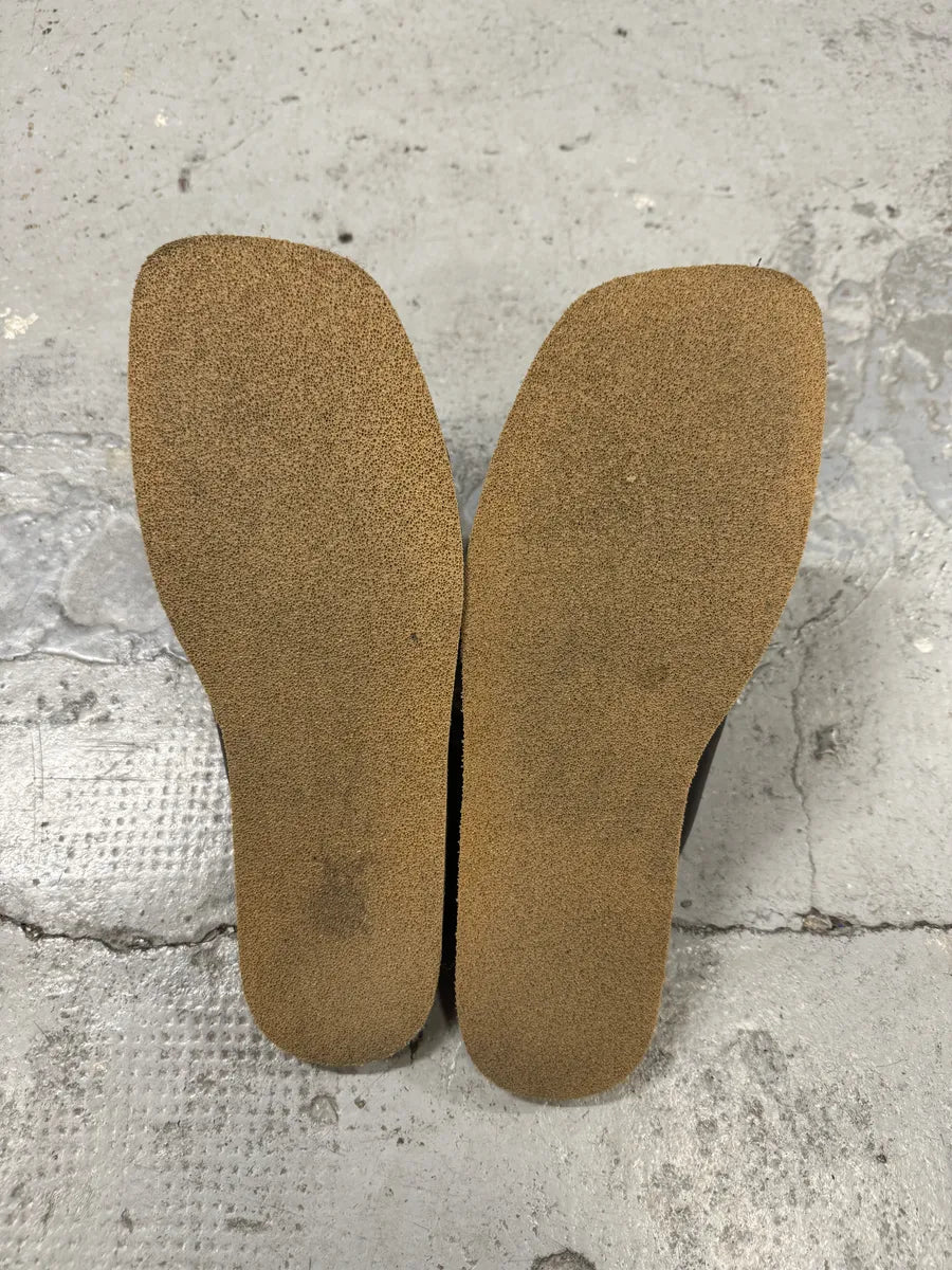 SS2023 Dries Van Noten Black & Brown Cowboy Leather Slippers YPutmzP 4