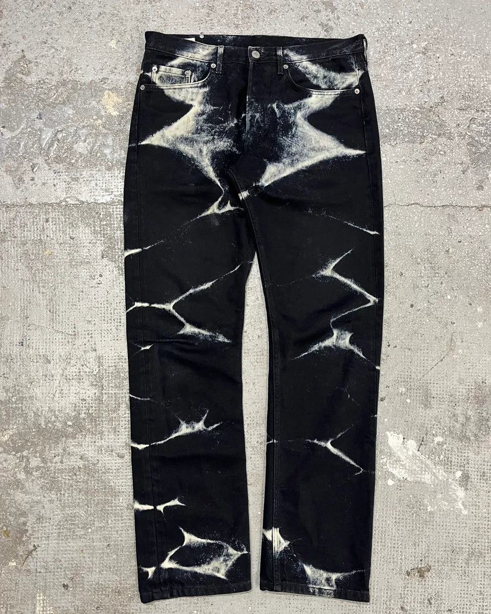 SS2023 Dries Van Noten Tie Dye Black Pants (M/L) 0