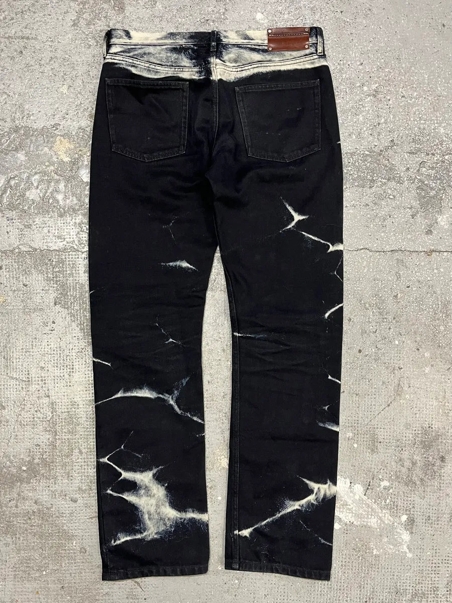 SS2023 Dries Van Noten Tie Dye Black Pants (M/L) 1